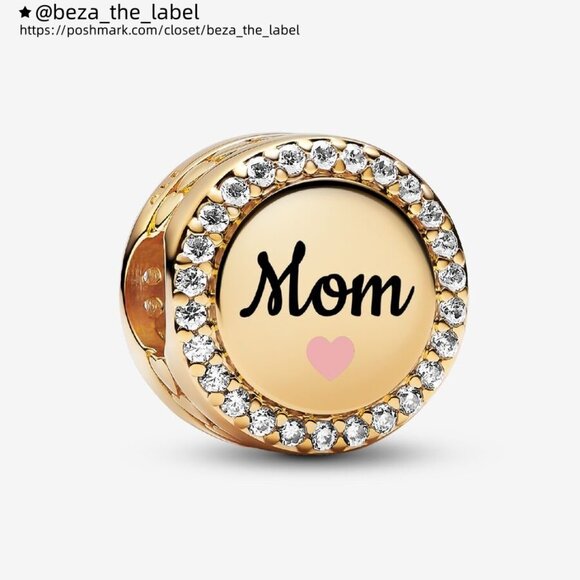 Pandora Engravable Mom Charm - Picture 1 of 2
